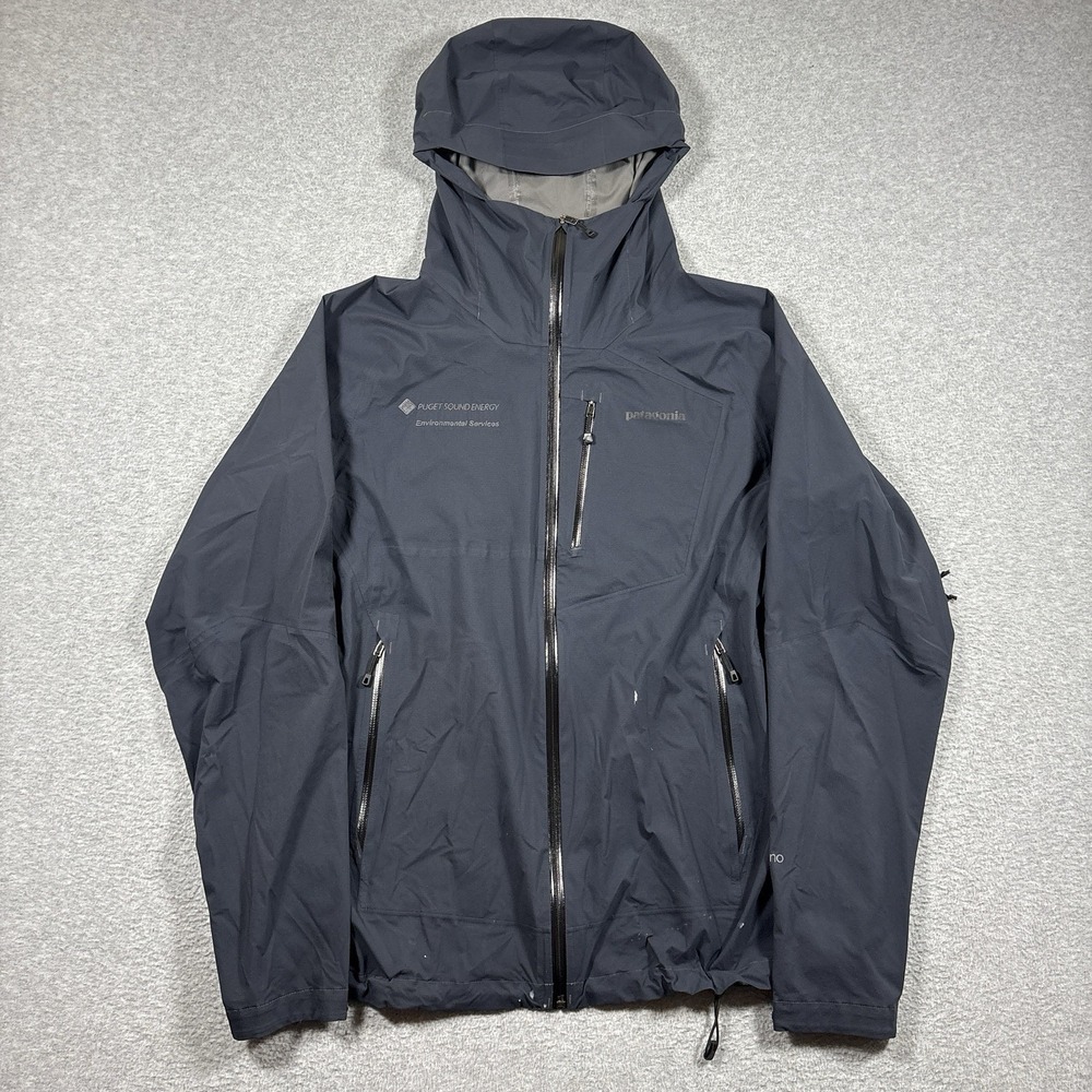 Patagonia Men L Stretch Rainshadow Jacket H2No Waterproof Shell Grey 84800